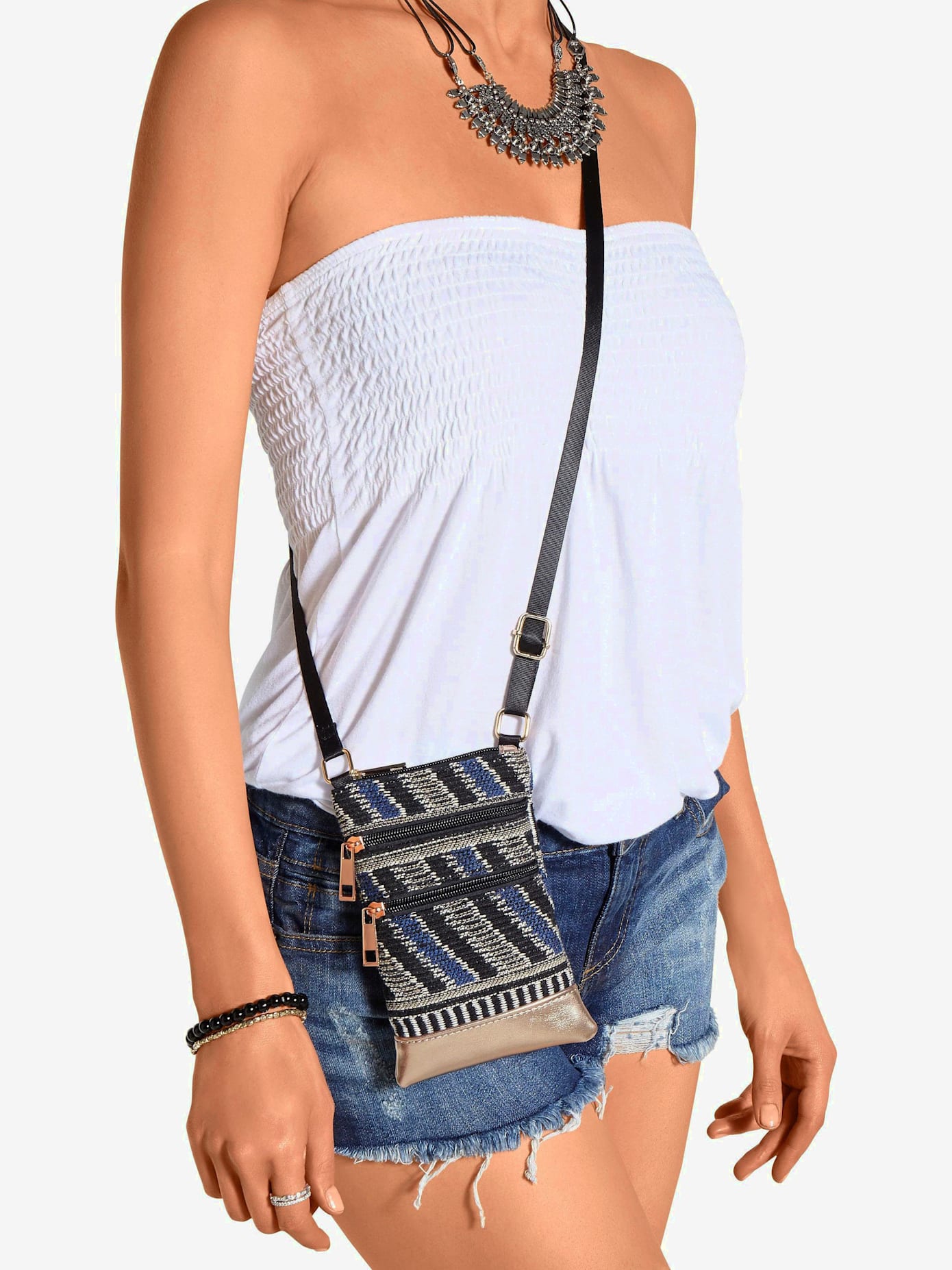 Sac en bandoulière petit sac à main au style ethnique tendance