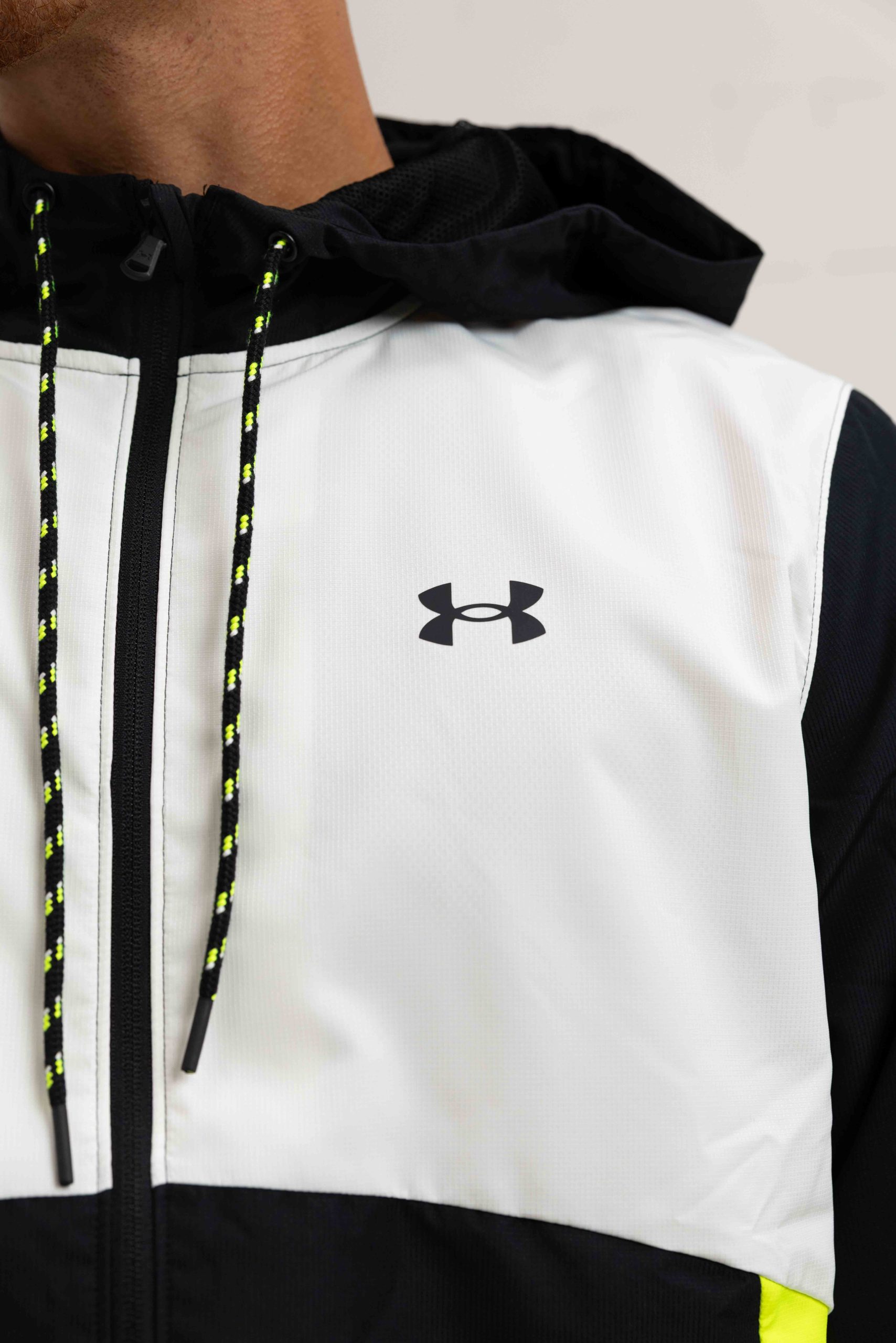 Under Armour Icon Hooded Trainingspak Heren Zwart/Wit/Geel