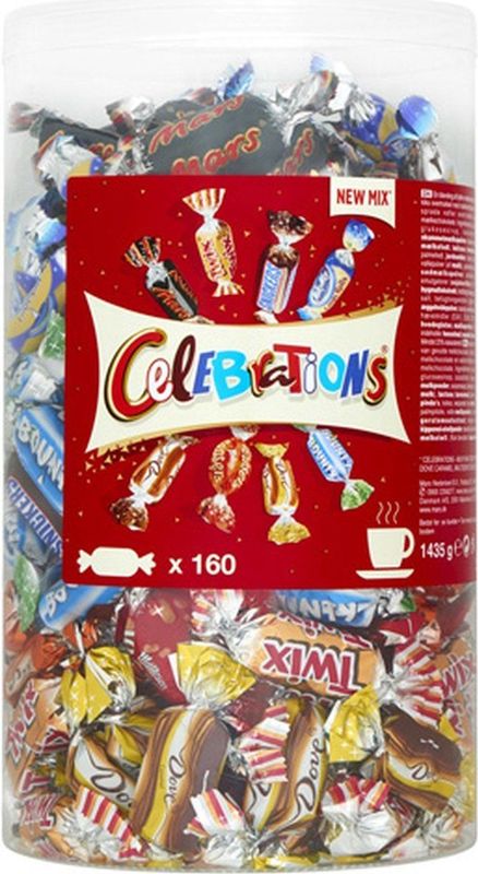Mars Celebrations - 160 mini's - 1,435 kg