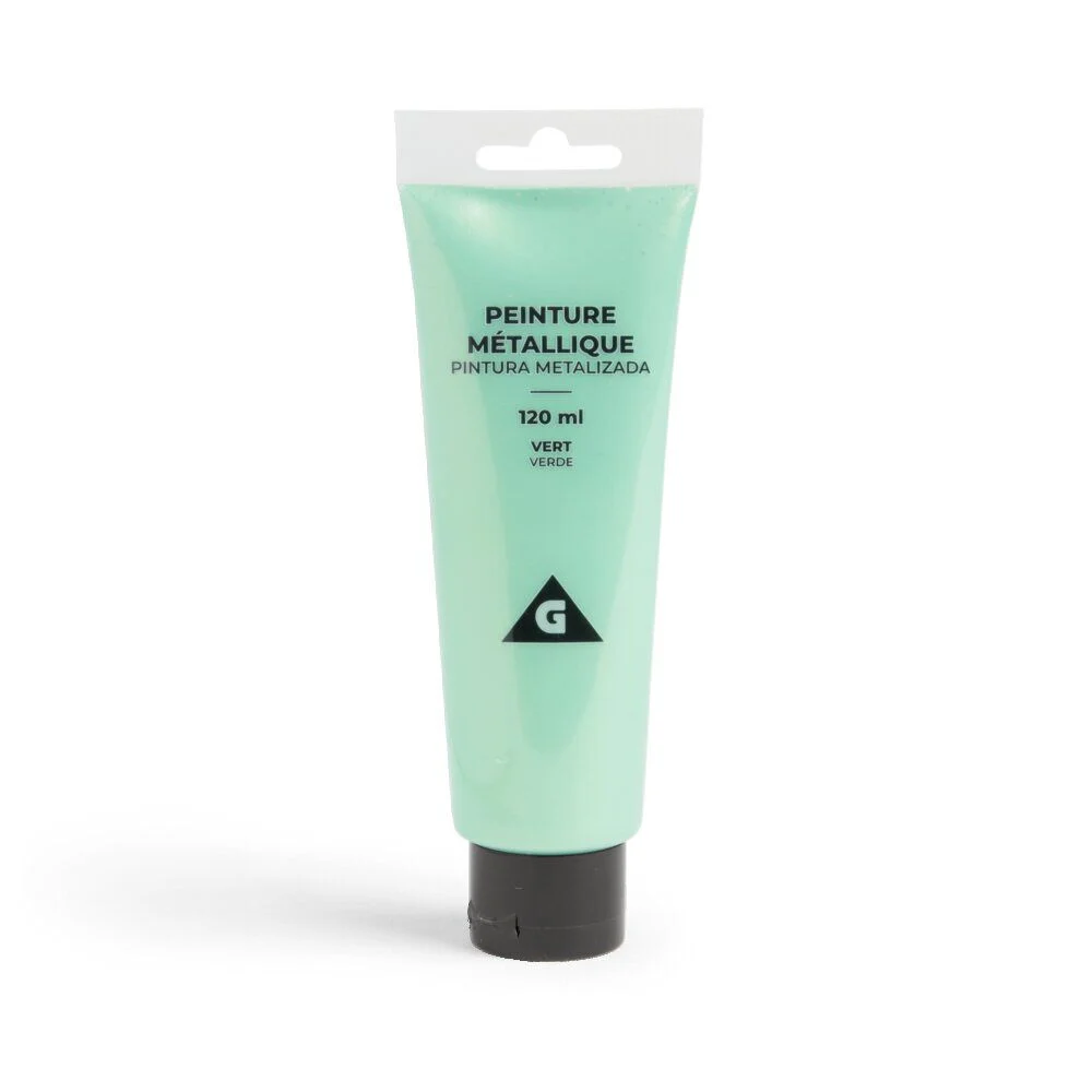 Peinture acrylique vert metallisé 120ml