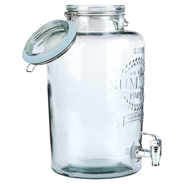 Drikkebeholder med kran for limonade og bål