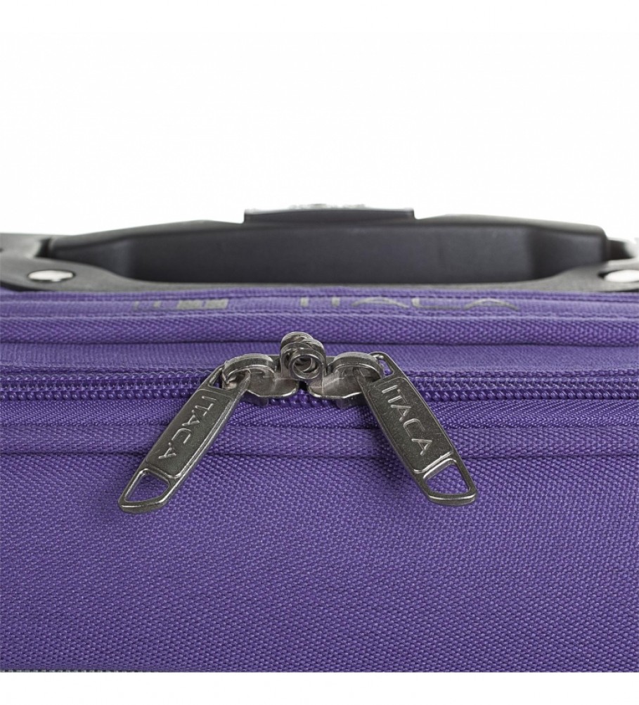 Mala de cabine ITACA com 2 rodas T71950 roxa - 55x39x18cm -