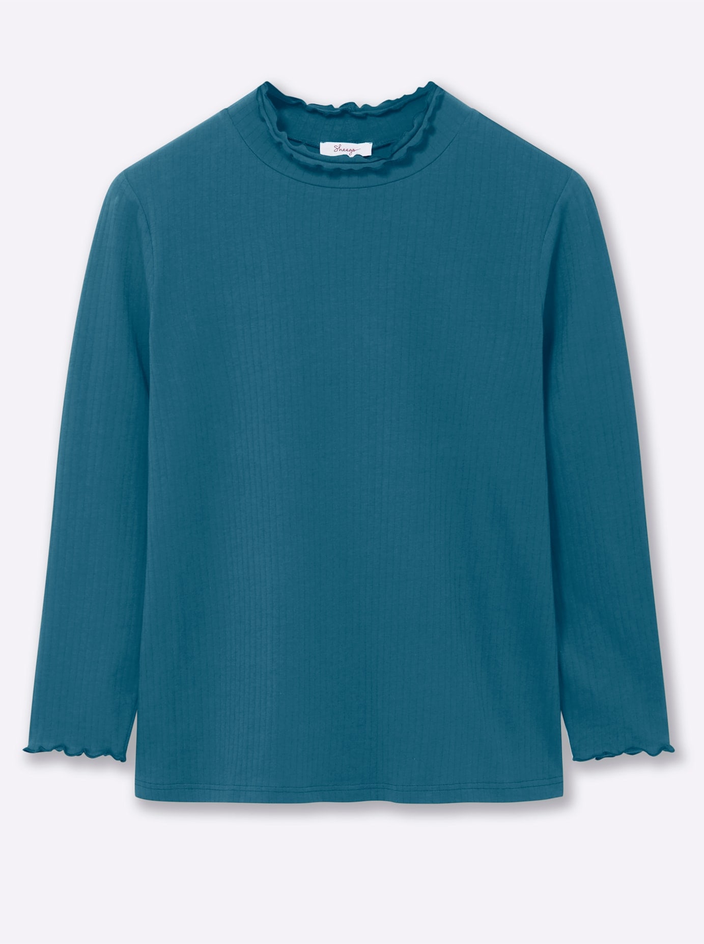 Sheego Stehkragenshirt »Shirtrolli«, 1 Stk.