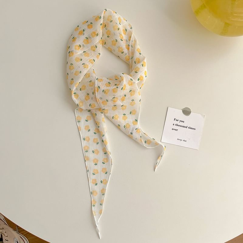 Frior - Bandana met bloemenprint en mesh (verschillende ontwerpen)
