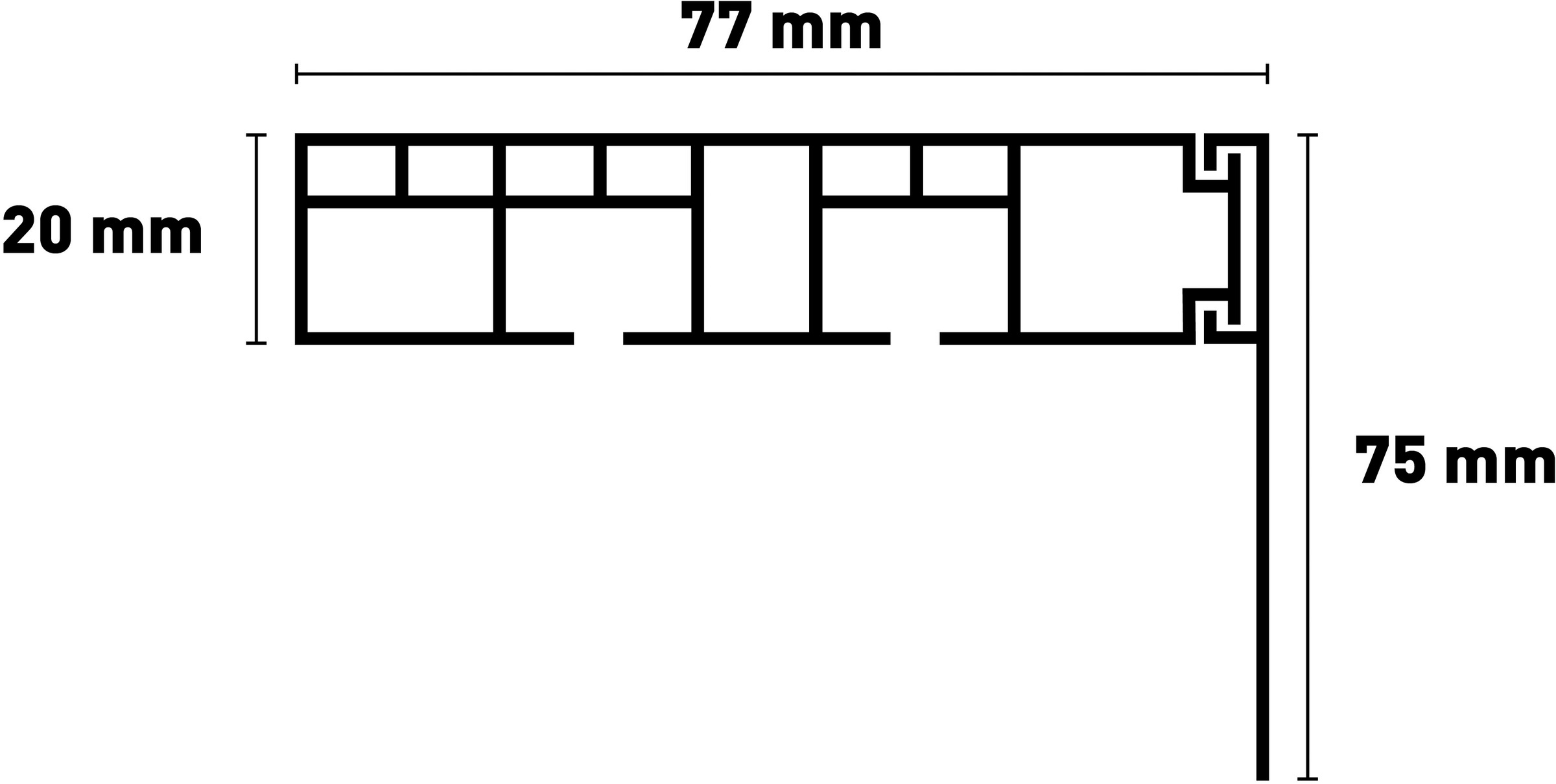 SN DECO GROUP Gardinenschiene »Vorhangschiene SH mit Blende« 2 läufig-läufig Fixmass