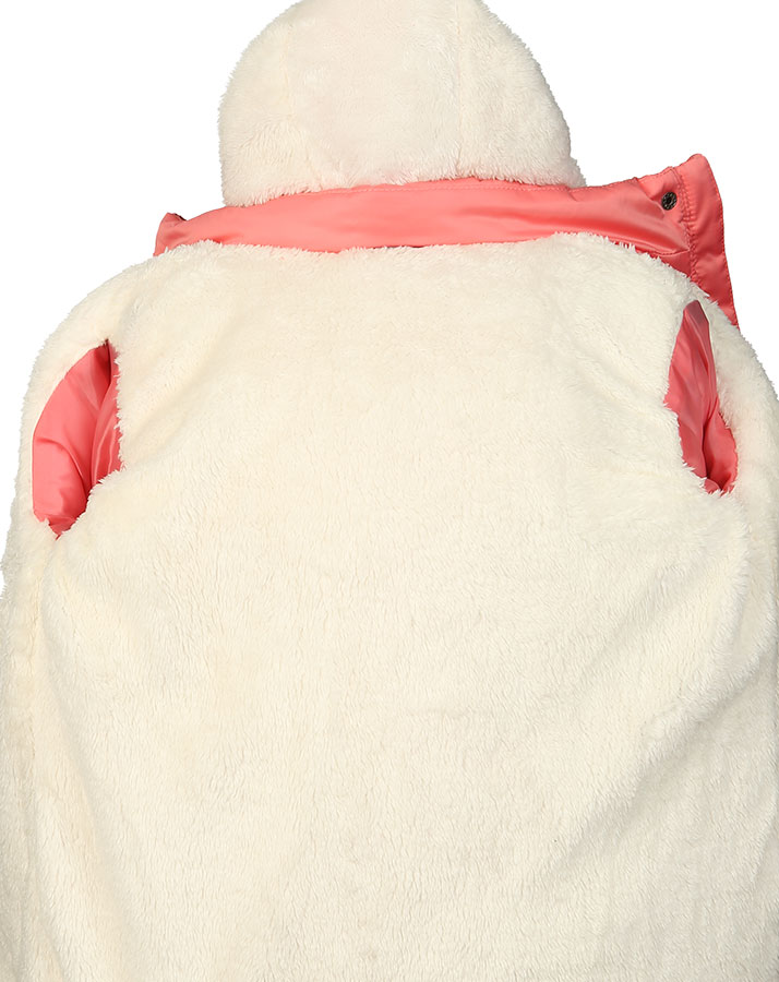 Steppjacke HEARTBEAT mit Teddyfutter in rosa