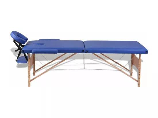 Table pliable de massage bois bleue 186 x 68 x 62 cm 02_0001880