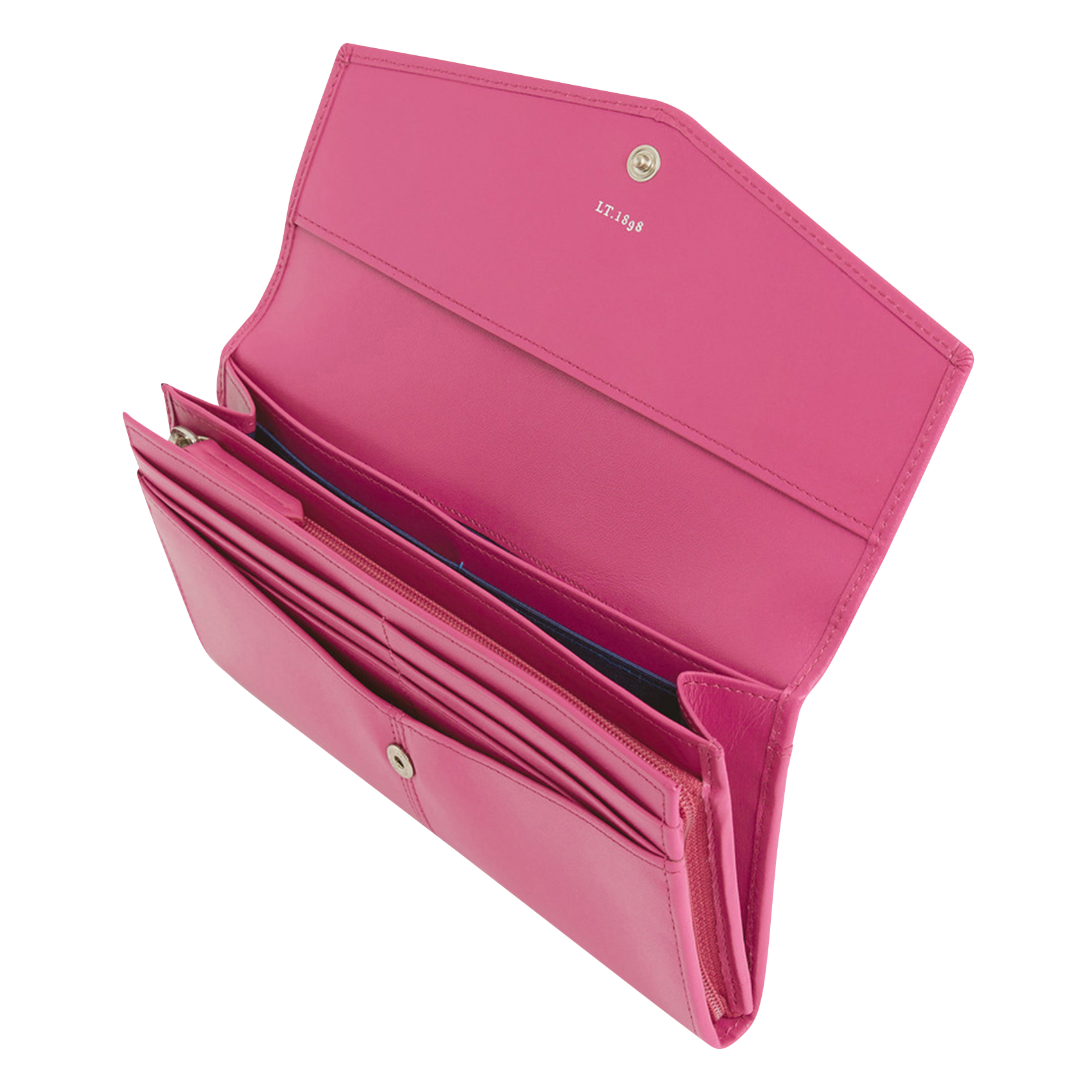 CHARLOTTE - Pochette fantaisie en cuir| Rose