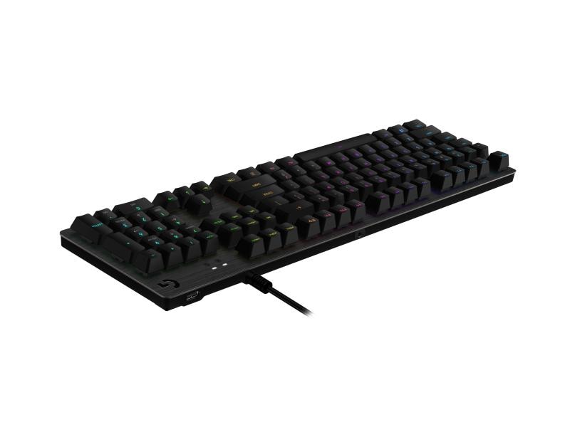 Logitech Gaming-Tastatur G512 GX Brown Carbon Mechanische Gaming-Tastatur mit RGB-Beleuchtung