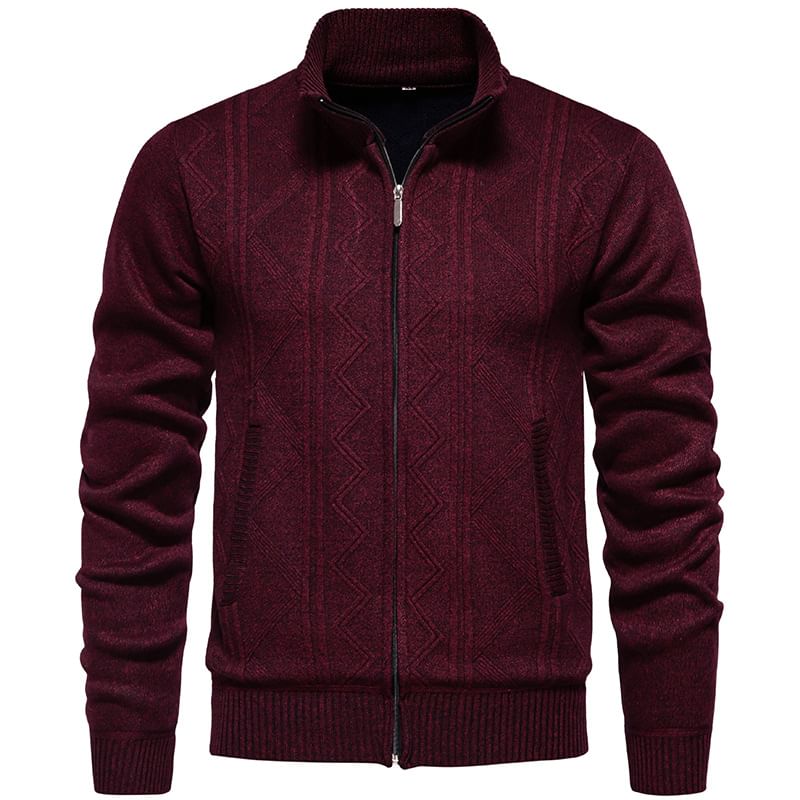 Aozora - Cardigan met opstaande kraag en rits