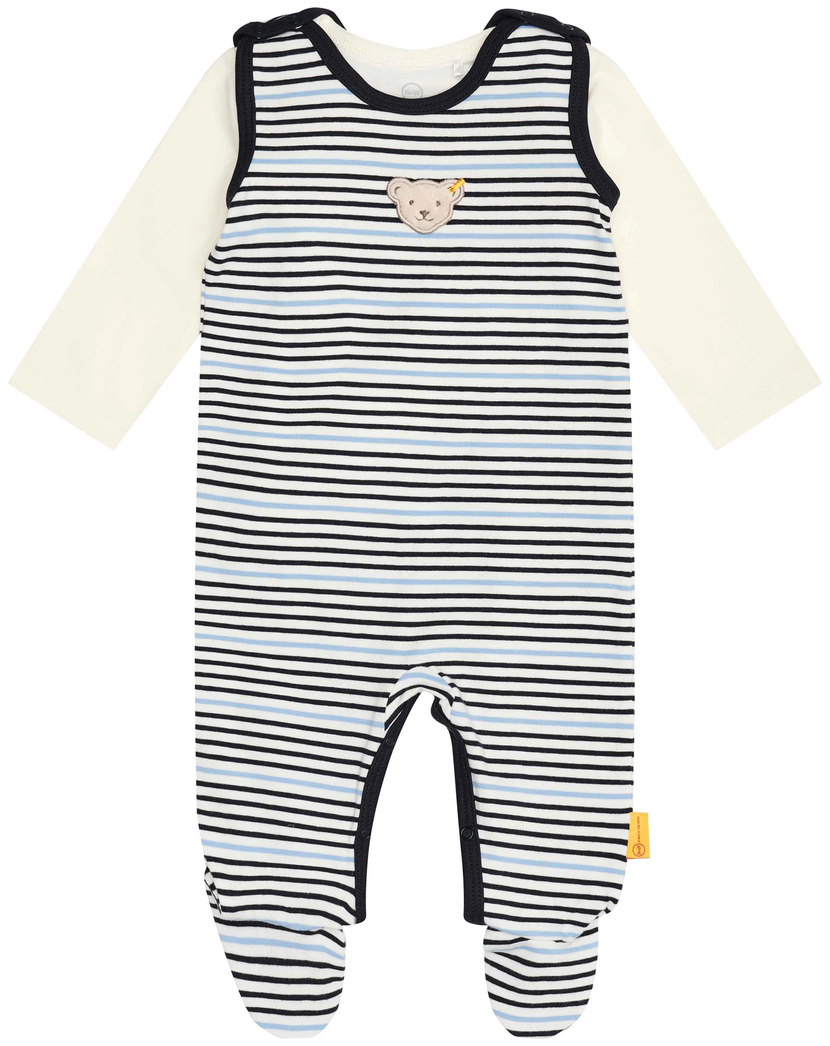 Strampler-Set PAWERFUL WELLNESS mit Langarmshirt in navy