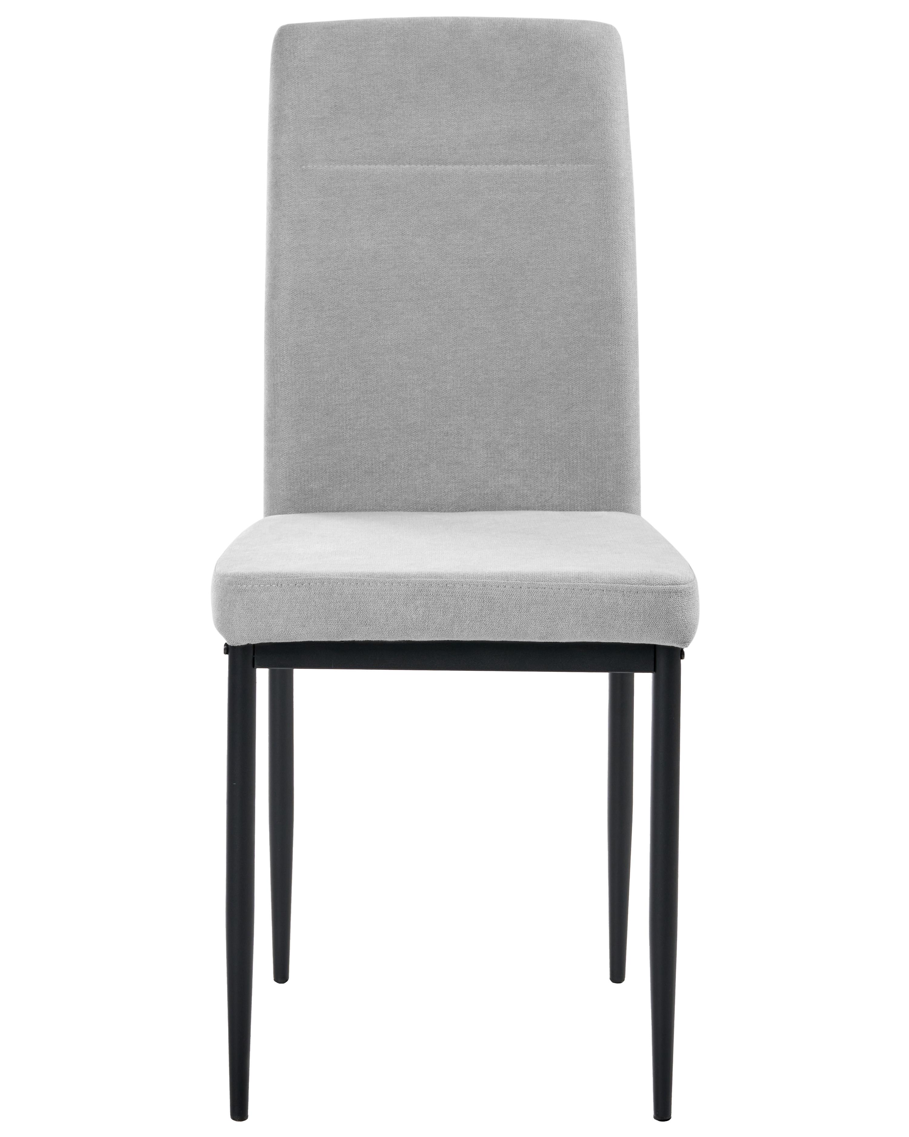 Set van 4 eetkamerstoelen RINER Stof Grijs