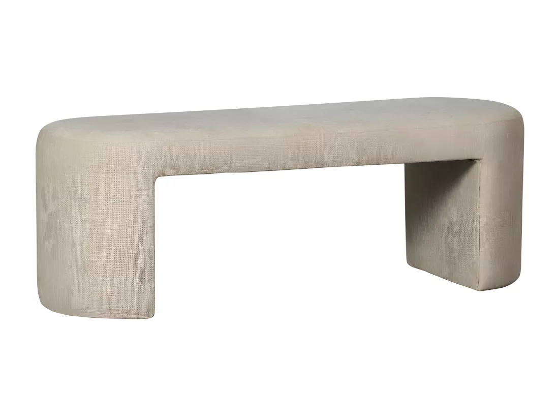 Jacob - Banc en tissu L130cm - Beige