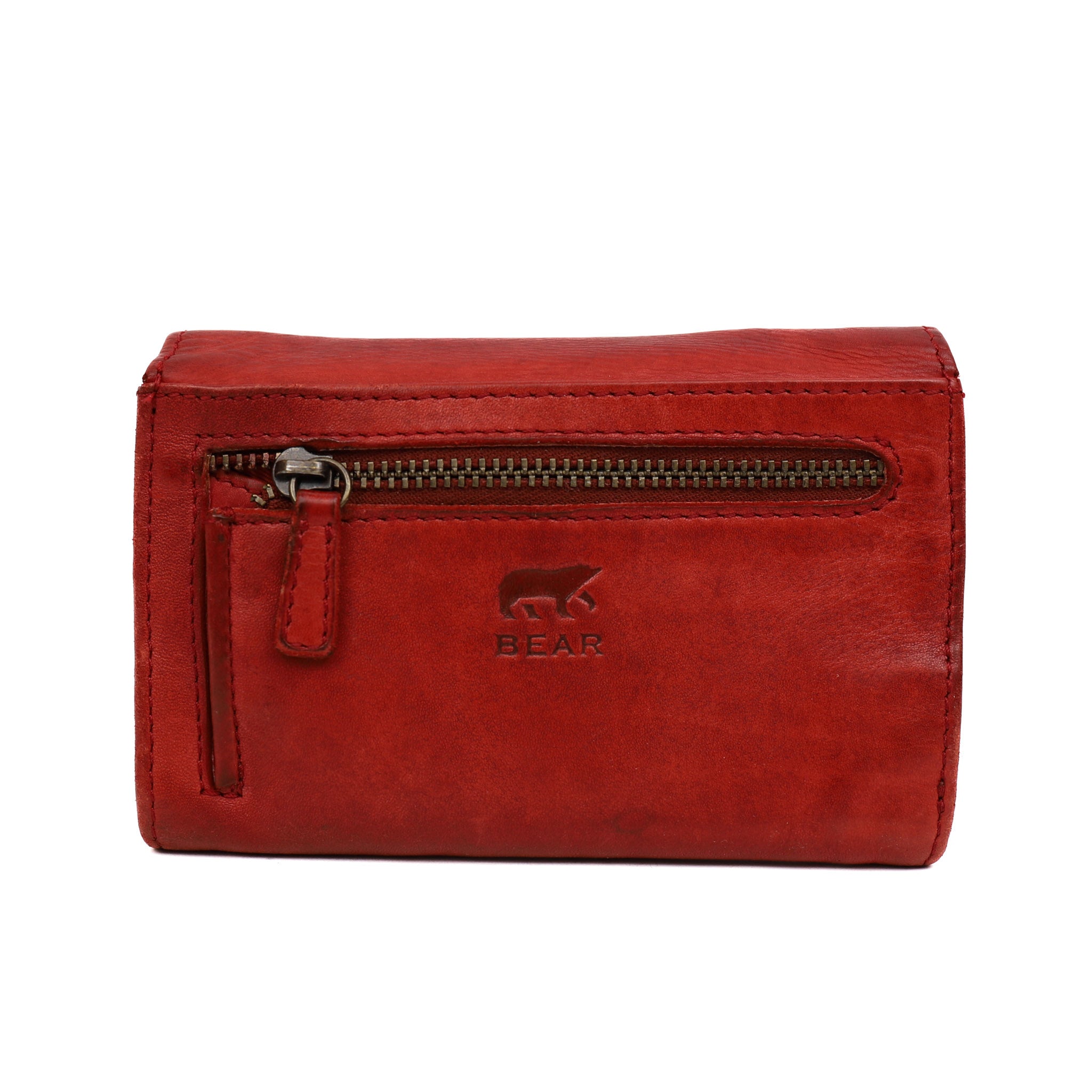 Overslag portemonnee 'Flappie' rood Rood