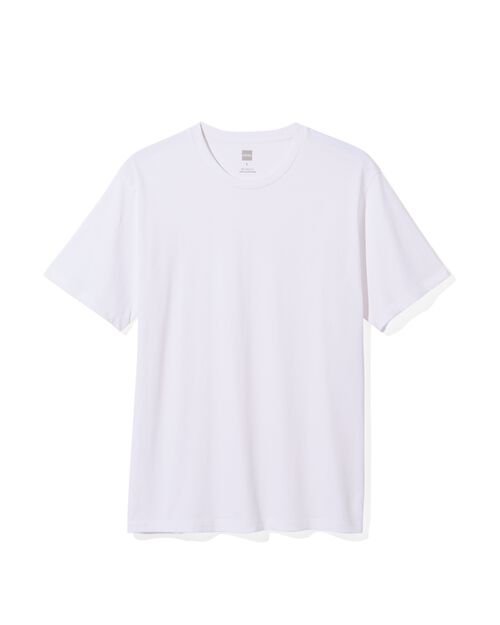 t-shirt homme relaxed fit col rond blanc