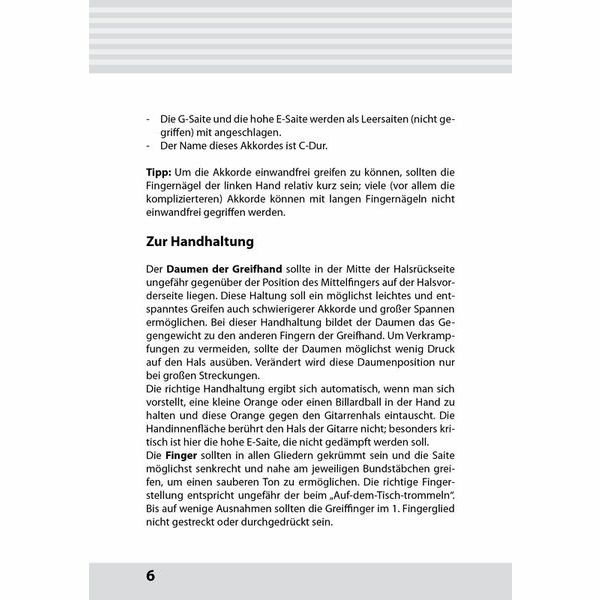 Voggenreiter Fingering Chart for Guitar