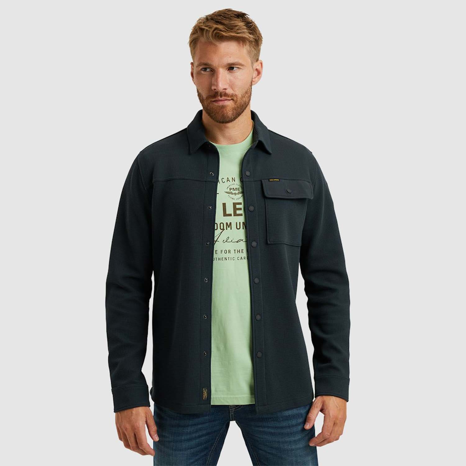 PME Legend  Long Sleeve Shirt Waffle Double Face Jersey