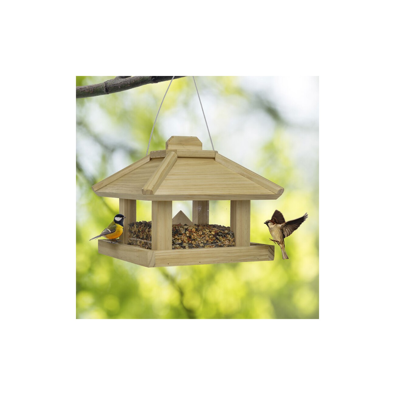 AniOne Wildvogelhaus mit Silo