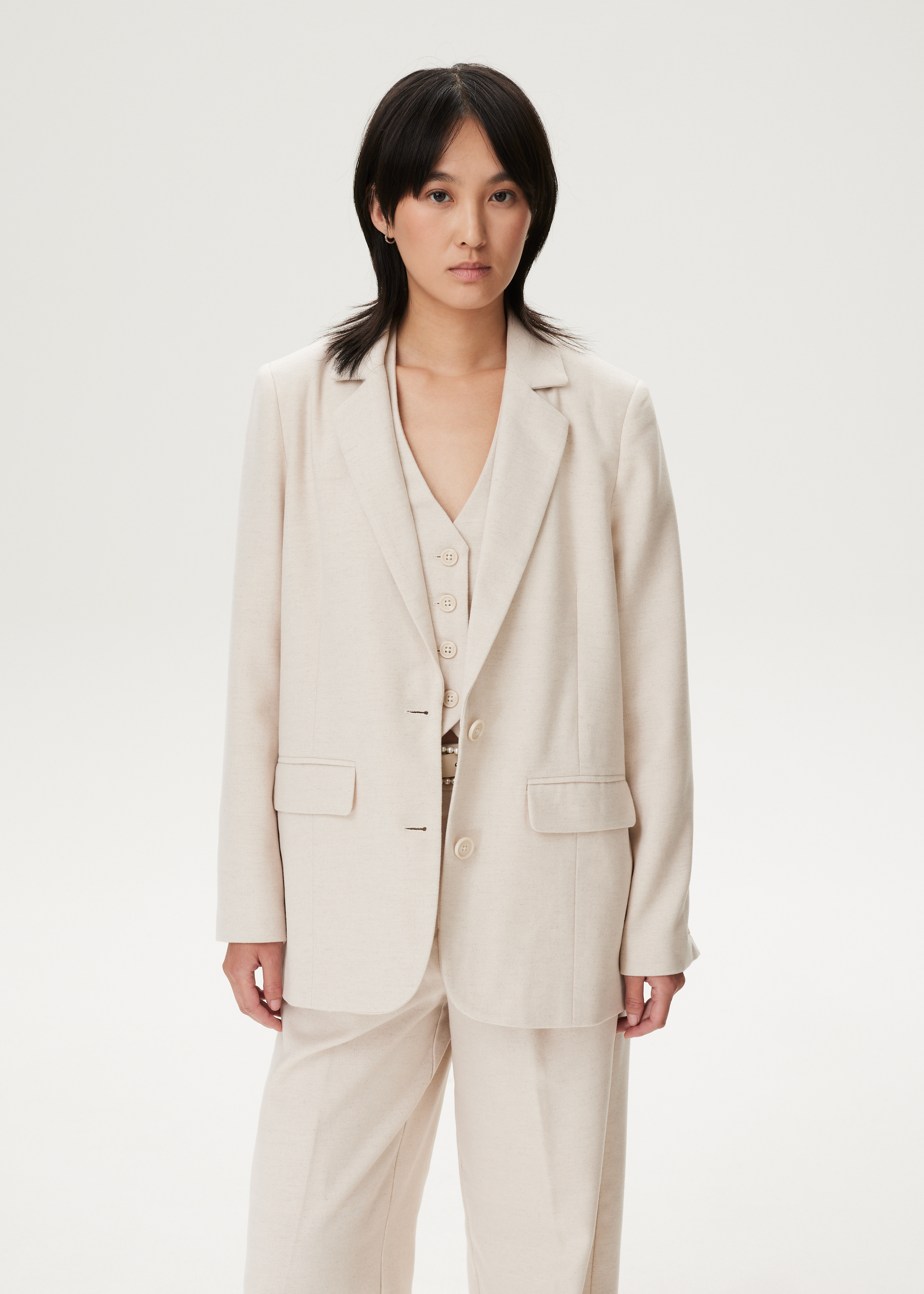 Blazer van wollenmix