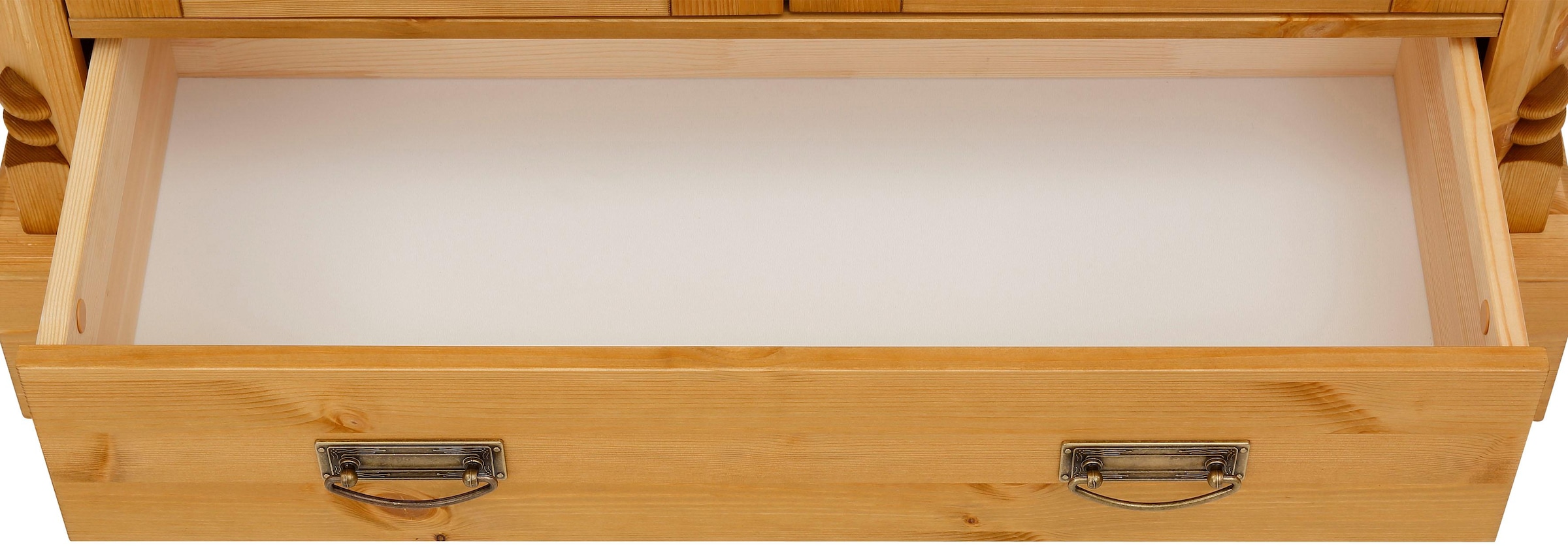 Home affaire Highboard »Milan« Vitrine, Breite 102 cm, Massivholz, FSC®-zertifiziert