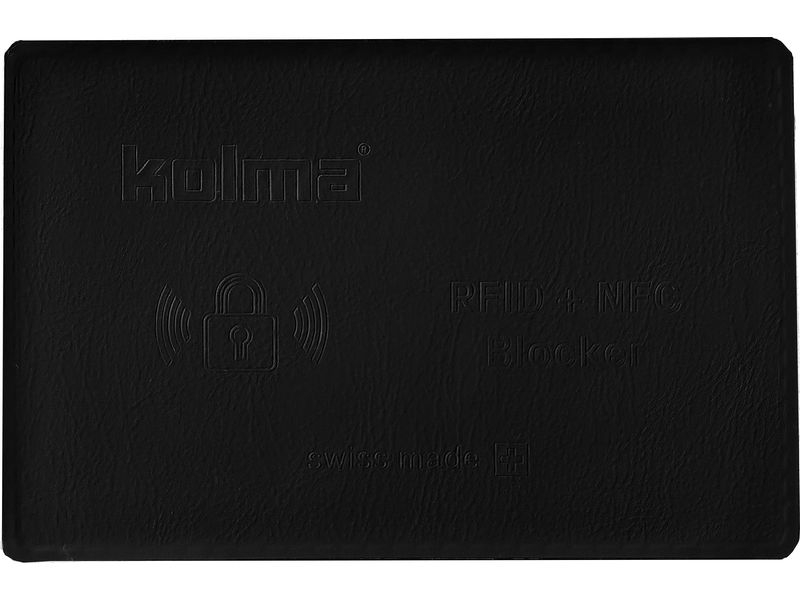 Kolma Sperrkarte RFID Blocker Schwarz RFID/NFC-Schutzkarte für das Portemonnaie