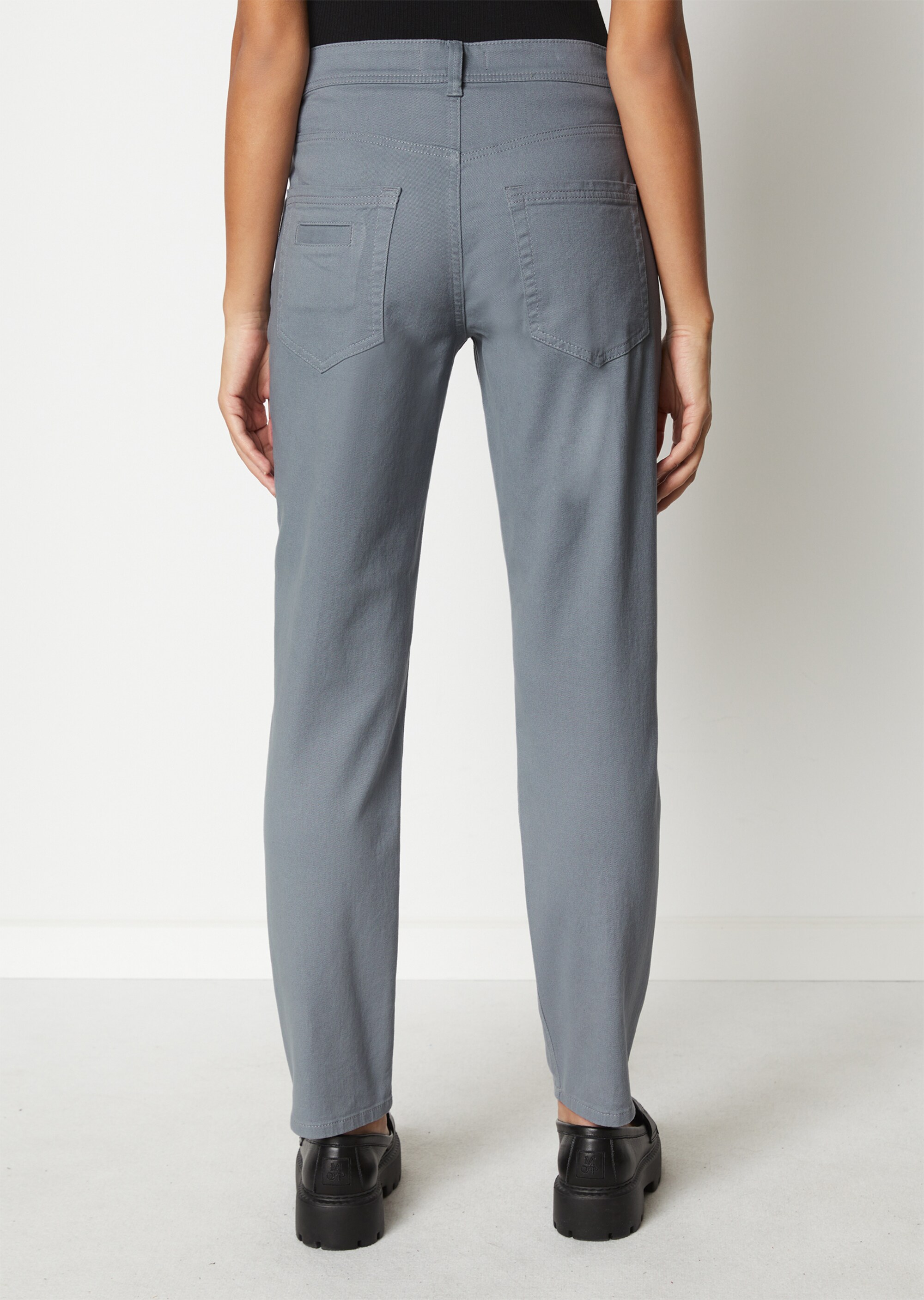 Jeans Modell THEDA boyfriend cropped aus Brushed Cotton-Twill