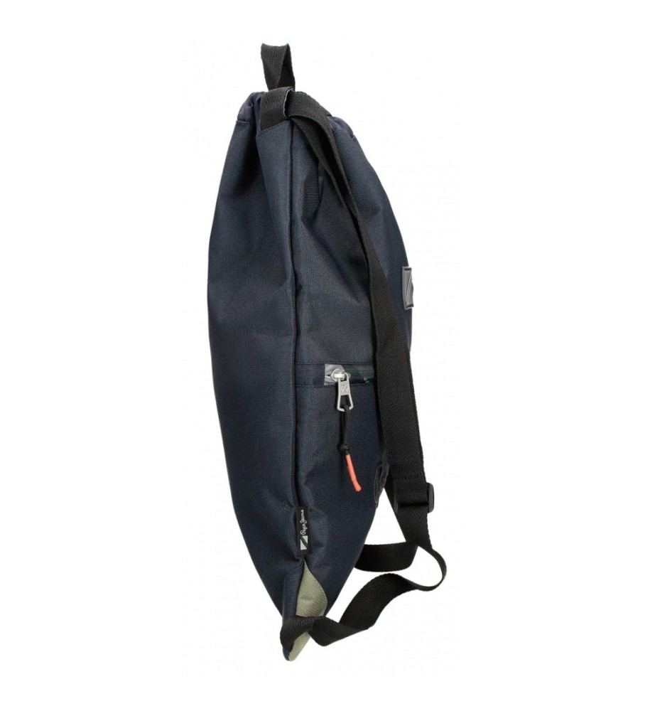 Mochila preta com cordão Pepe Jeans Cromwell