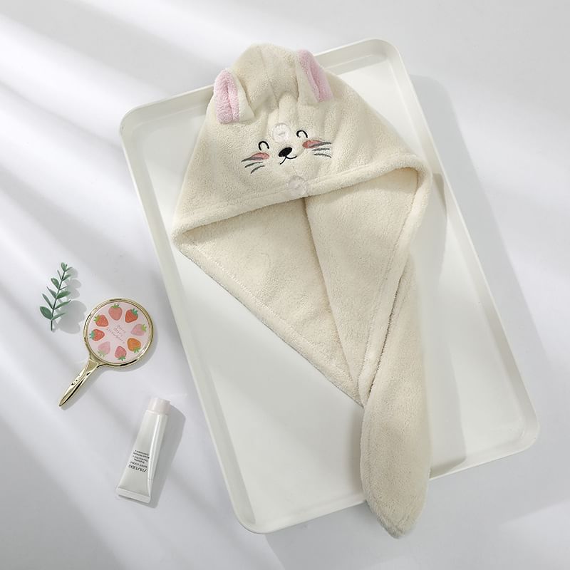 Coolkiss - Effen / Dieren Snel Droog Haar Handdoek (Diverse Dessins)