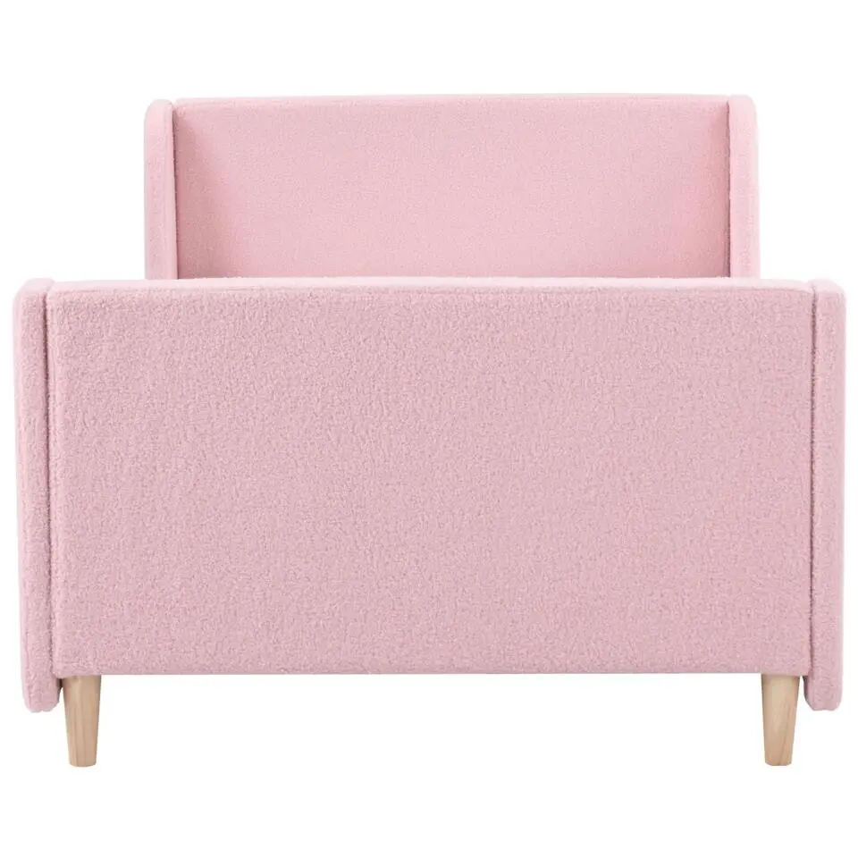 LAYE - Kinderbed - Roze - 90 x 200 cm - Bouclé