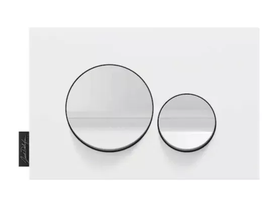 Pack WC suspendu JACOB DELAFON Terrace+ bâti-support + plaque Blanc brillant/Blanc mat