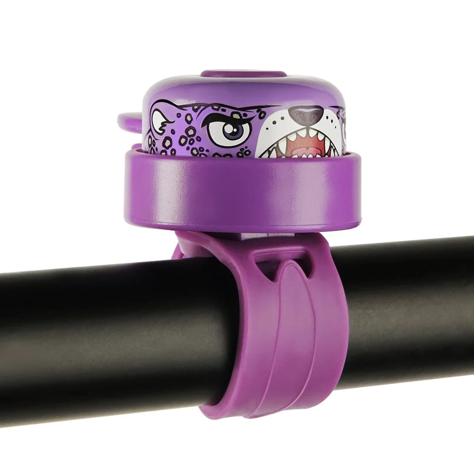 Crazy Safety - Crazy Safety lilla cykelklokke til børn og voksne - Purple - Unisize