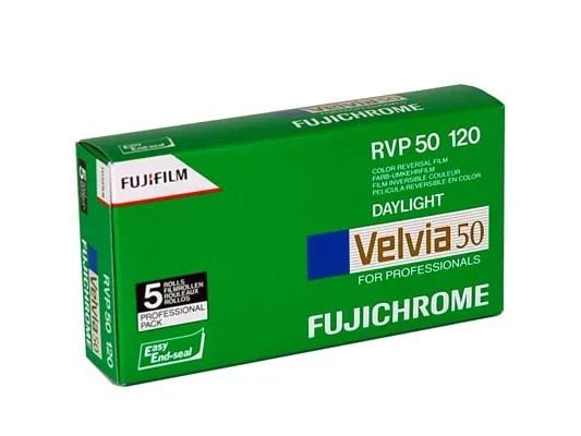 Fujifilm Analogfilm VELVIA 50 Pro 120 5er-Pack Tageslicht-Umkehrfilm