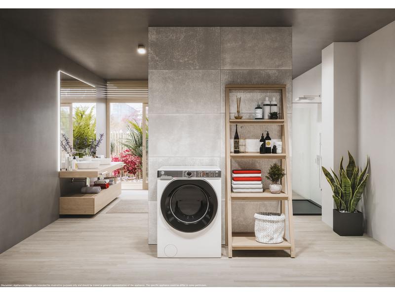 Hoover Waschmaschine H5WPB414AMBC-S Links Frontlader mit 14 kg Ladekapazität