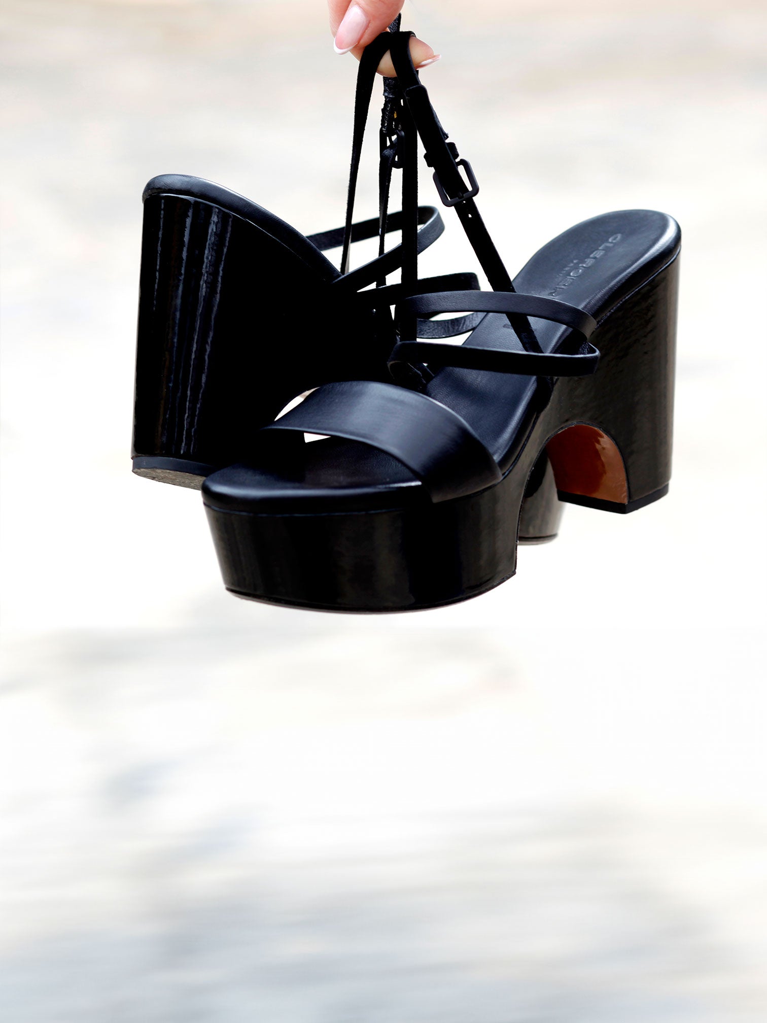 SANDALS - VOGUE sandals, lambskin black