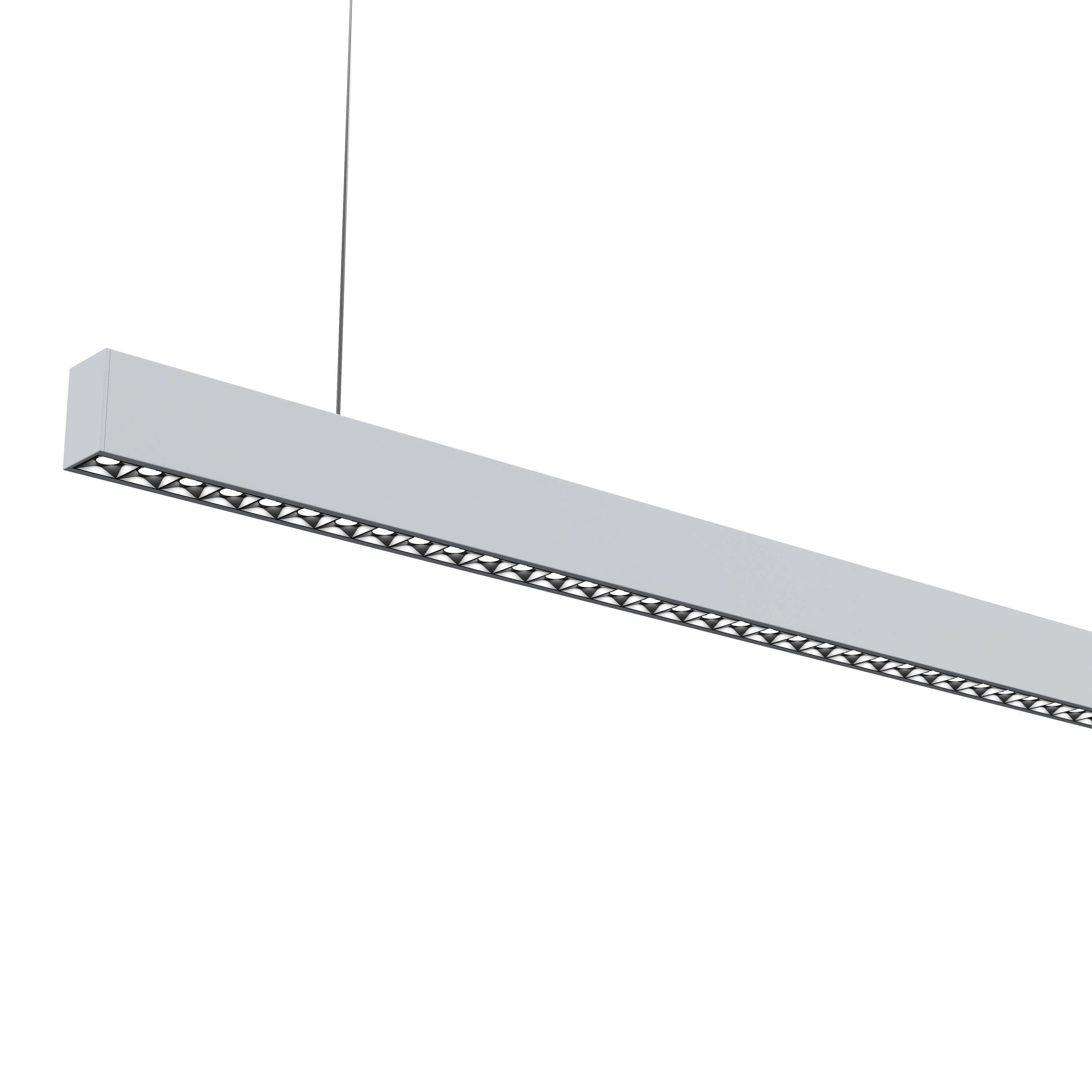 LED Hängelampe LINA 128 cm silber