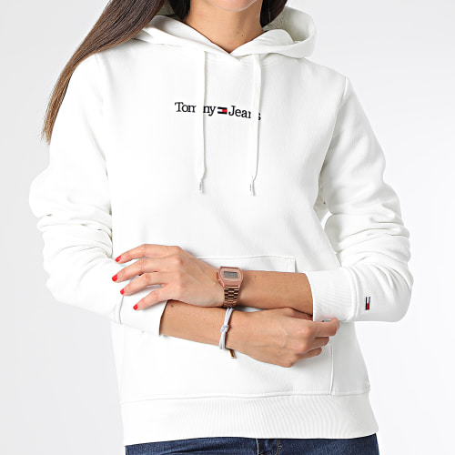 Sweat Capuche Femme Regular Serif Linear 4362 Blanc