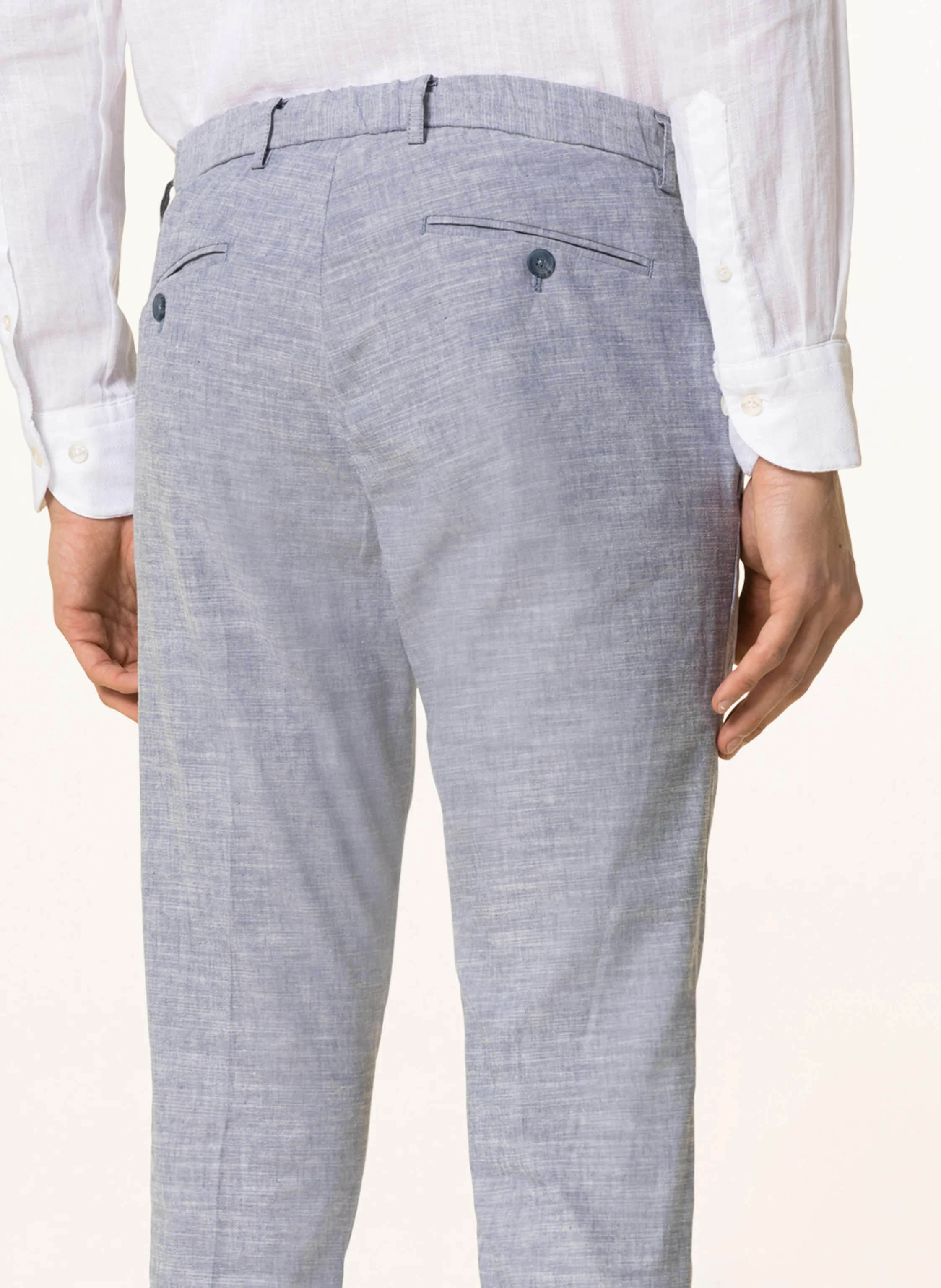 PAUL Anzughose Extra Slim Fit mit Leinen