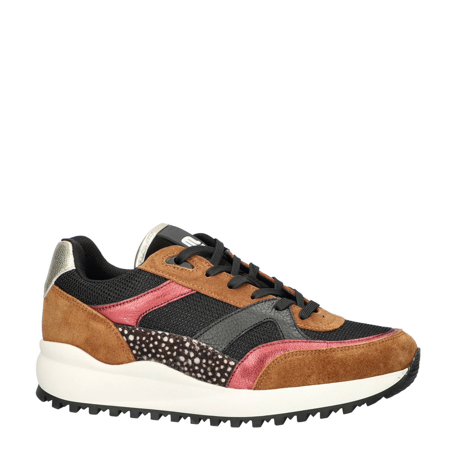 Maruti Boyd  chunky suède sneakers bruin multi