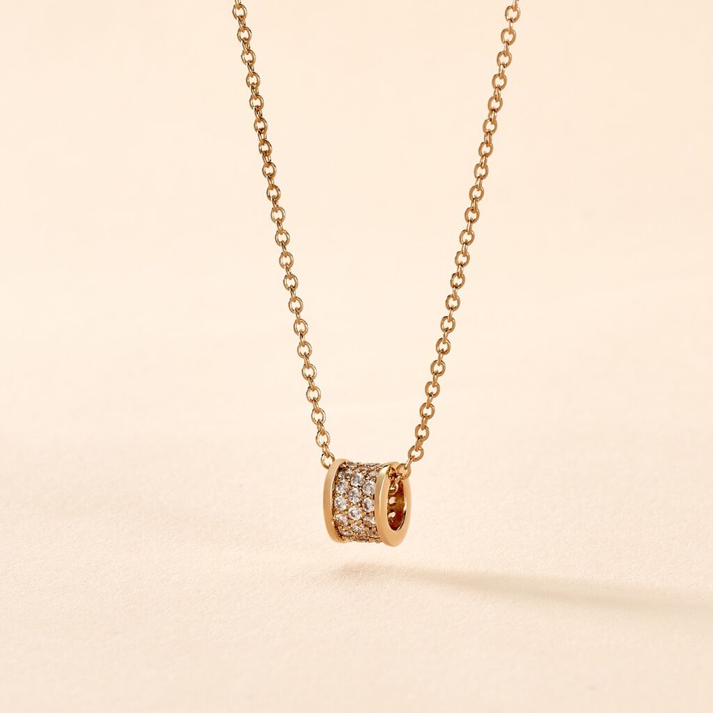 Collier Gia Plaqué Or Jaune Oxyde De Zirconium