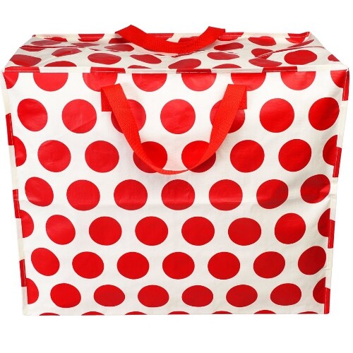 Rex london jumbo opbergtas red on white spotlight