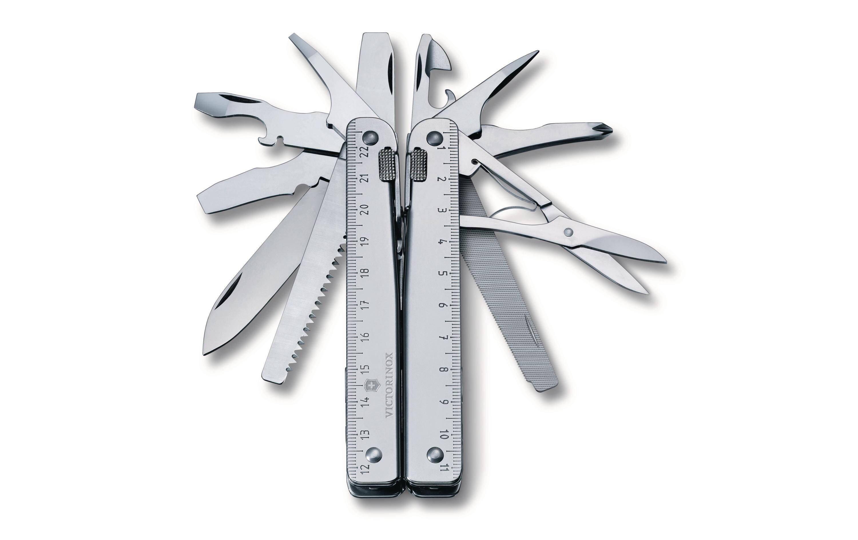 SwissTool X in Kunststoff-Gürtelhalter<br>Multitool