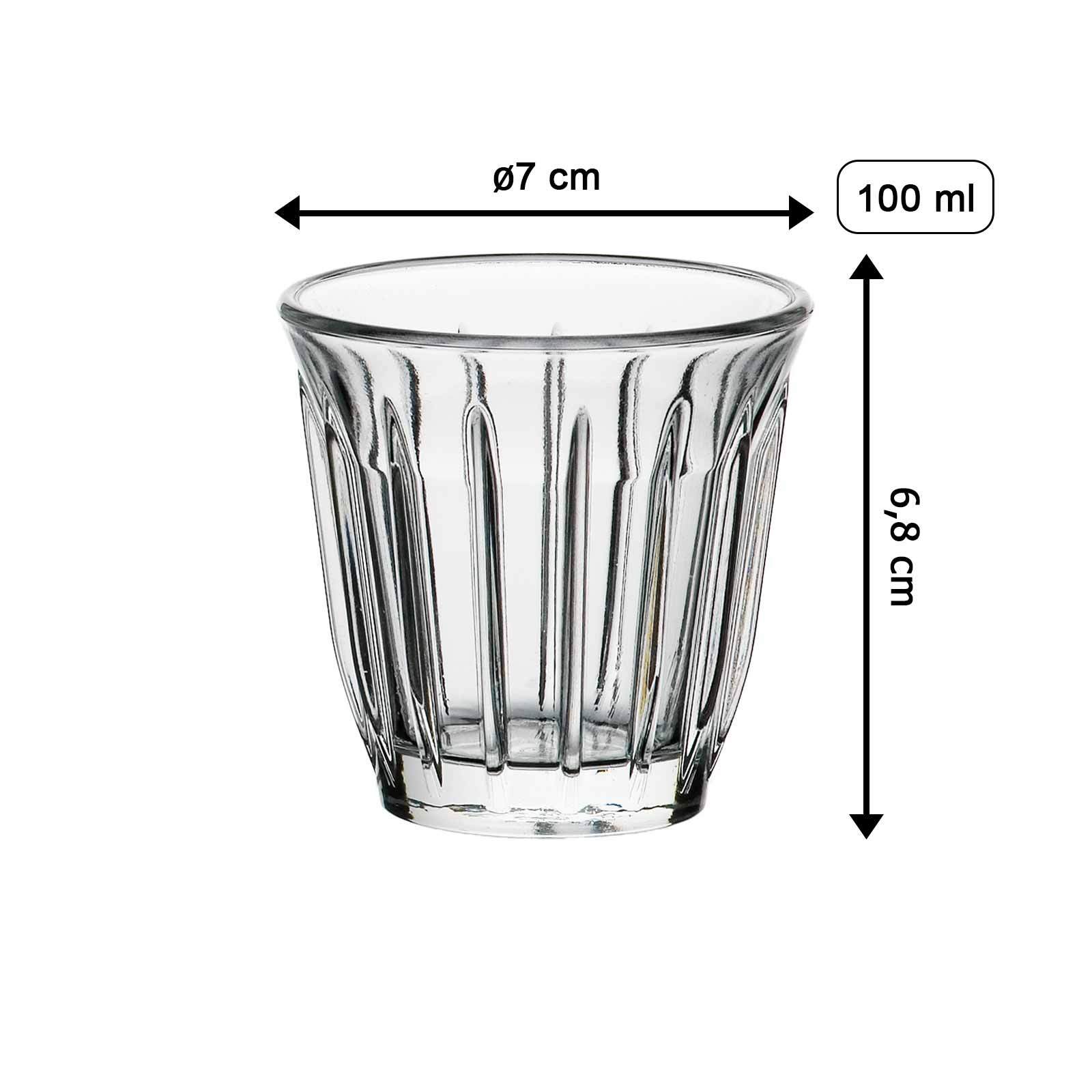 La Rochére Espressogläser Zinc 100 ml 6er Set