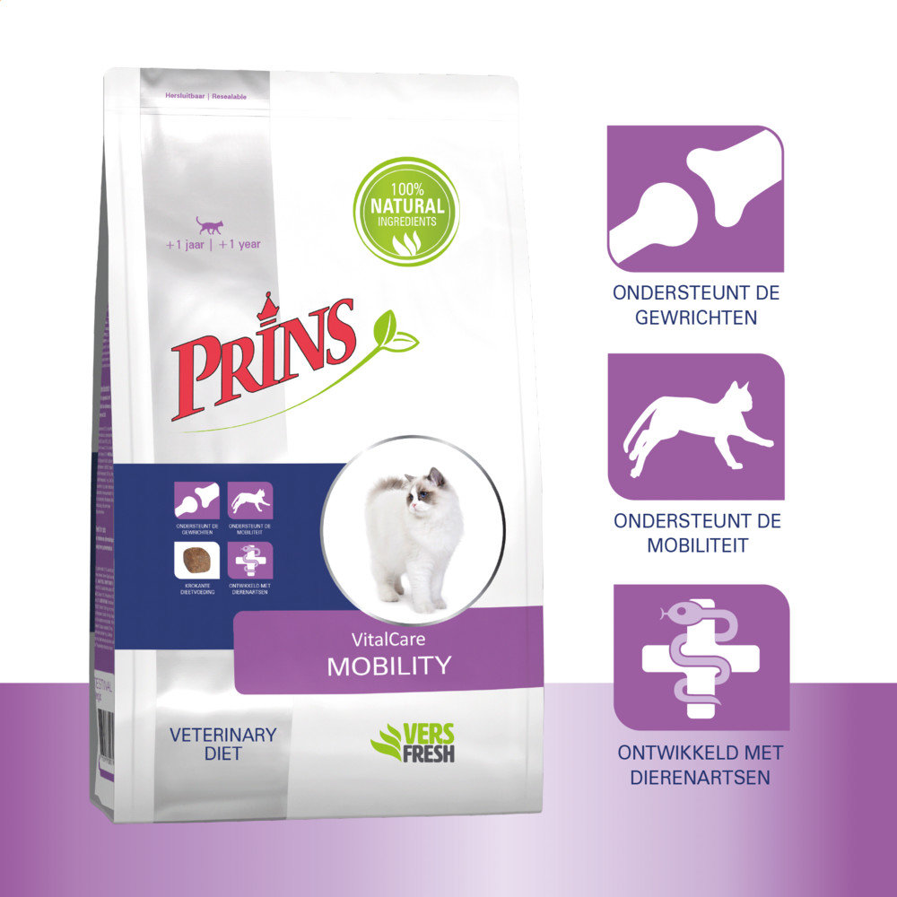 Prins VitalCare Veterinary Diet Mobility Kattenvoer 5 kg