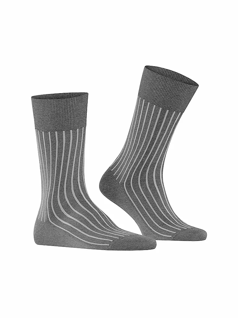 FALKE Socken SHADOW steel mel hellgrau