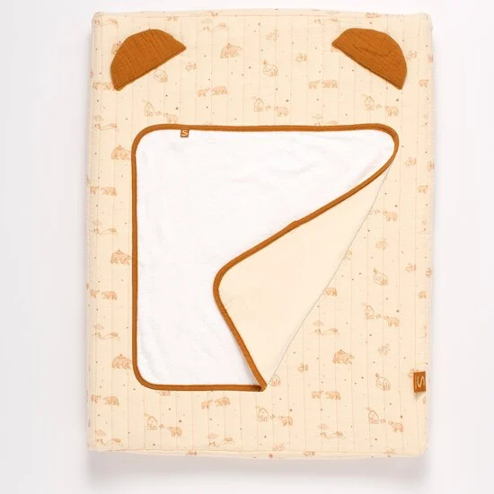 Orsino Matelas à langer + serviette éponge   Vanille        de               Sauthon Baby Déco