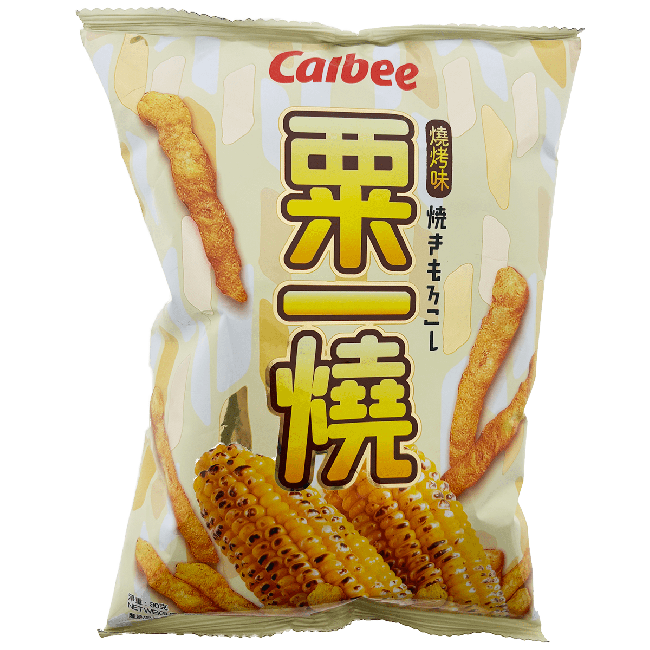 Calbee Gegrilde Maissticks Barbecue Smaak 80g