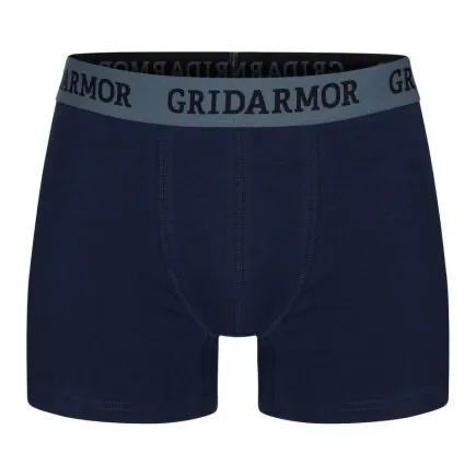 Gridarmor Men's Steine 3p Cotton Boxers 2.0 Navy Blazer