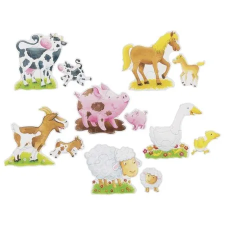goki Puzzleset Bauernhoftiere
