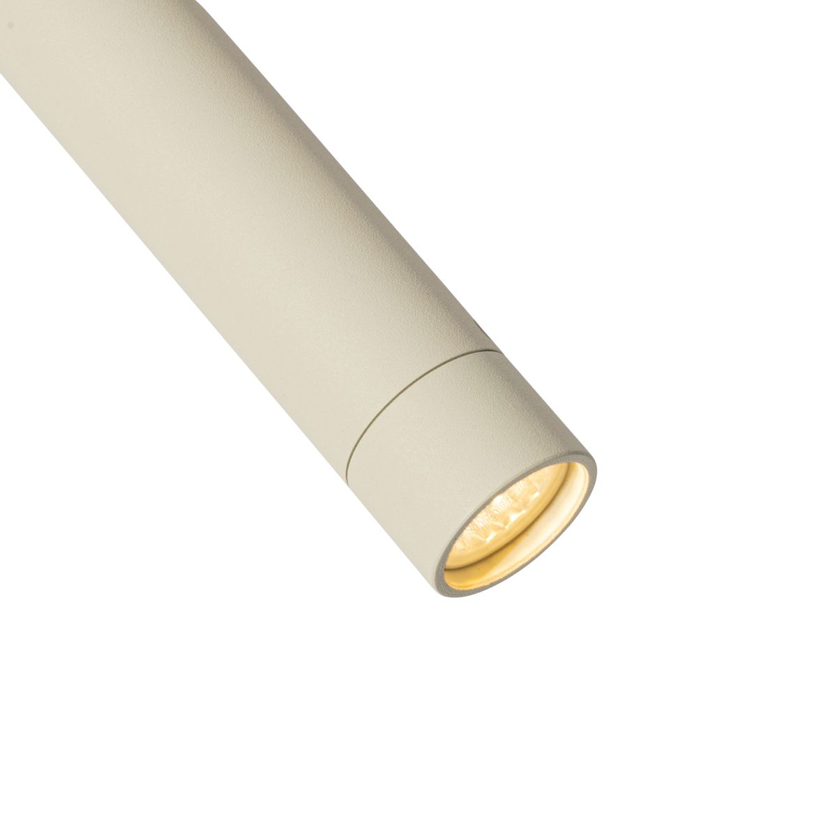Modern railsysteem met 6 spots beige met wit 1-fase - Slimline Uzzy