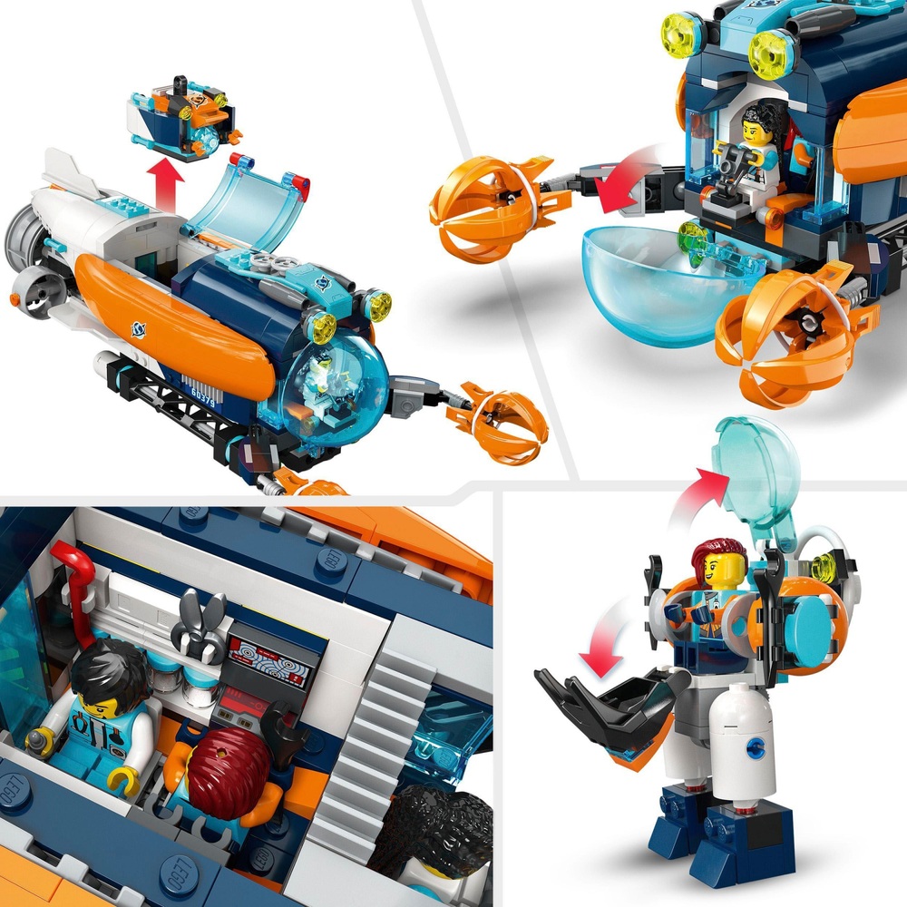 LEGO City 60379 Tiefsee-Forscher-U-Boot-Spielset Ozean-Set